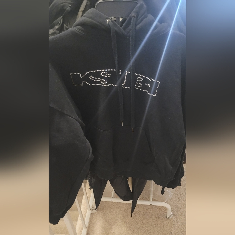 Ksubi Black Hoodie with Silver Accents